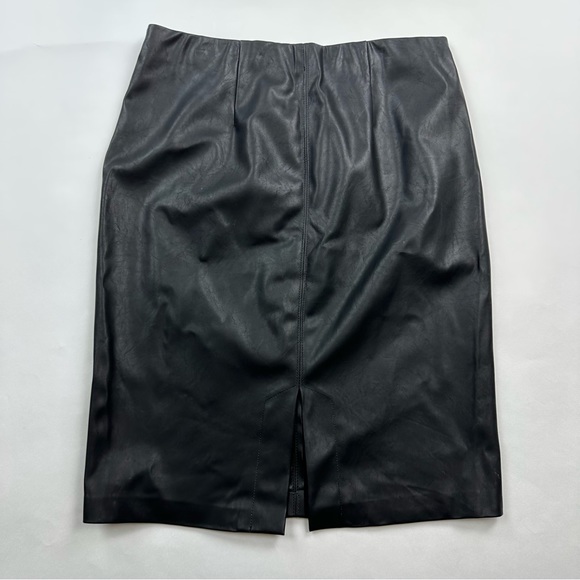 BLANK NYC Black Faux Leather Stretch Pencil Skirt Size 30 - Picture 6 of 11